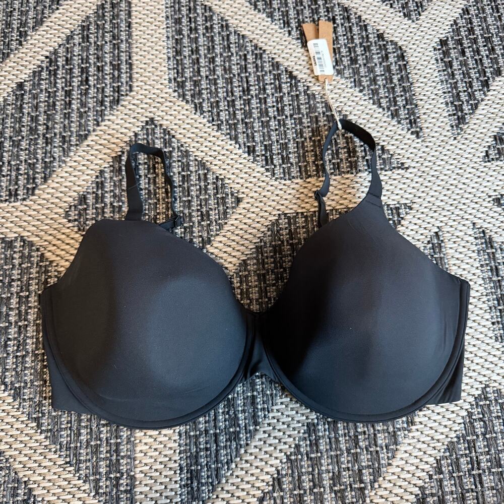SKIMS Fits Everybody T-SHIRT BRA Size 42DDD- Onyx - Picture 2 of 6